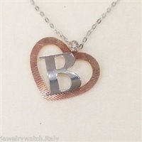 Necklace Donna Oro Woman CUORE INIZIALE in Gold Diamante DFPF1301B.001